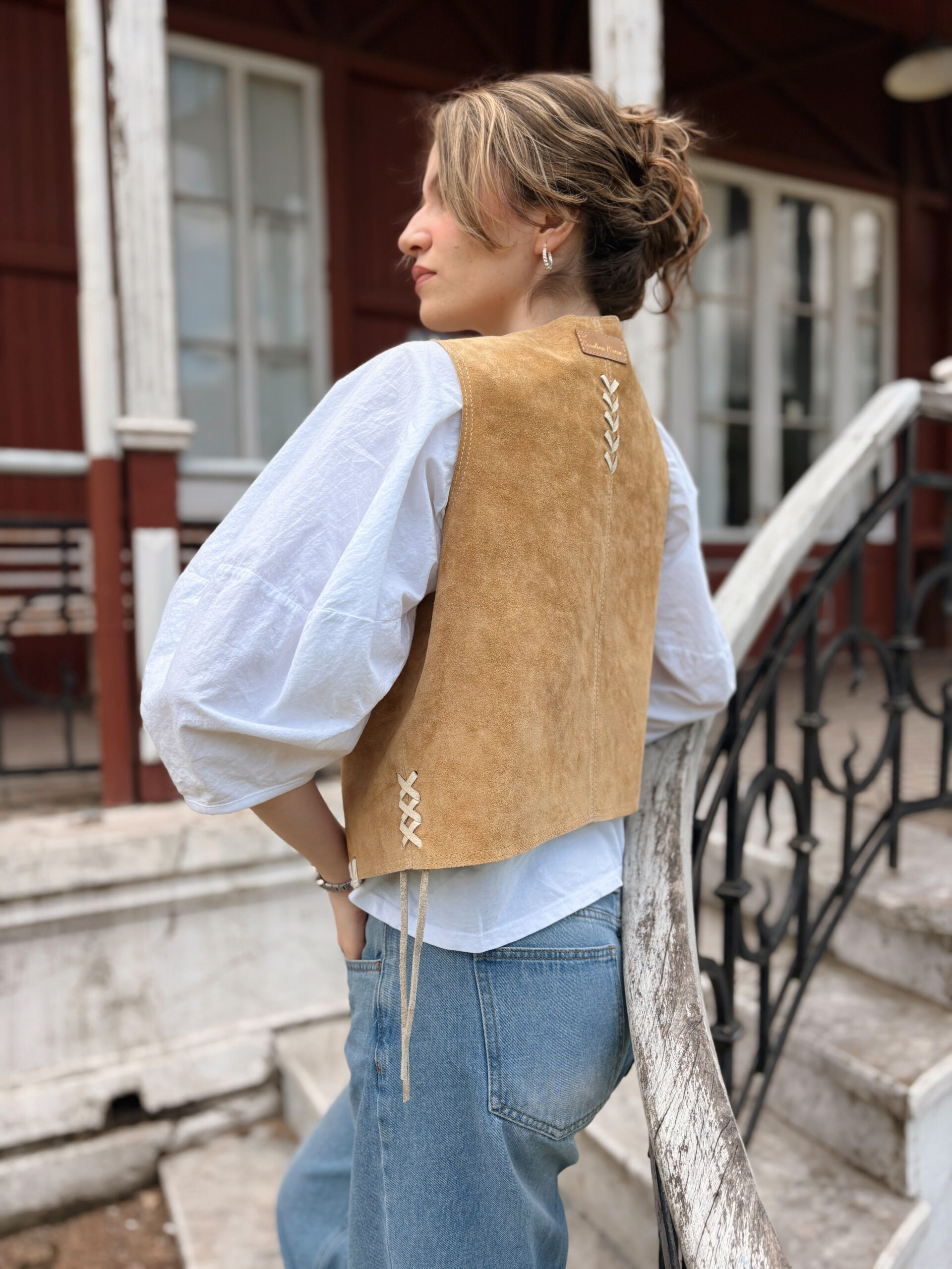 Chaleco Marrón Claro - Imagen 3