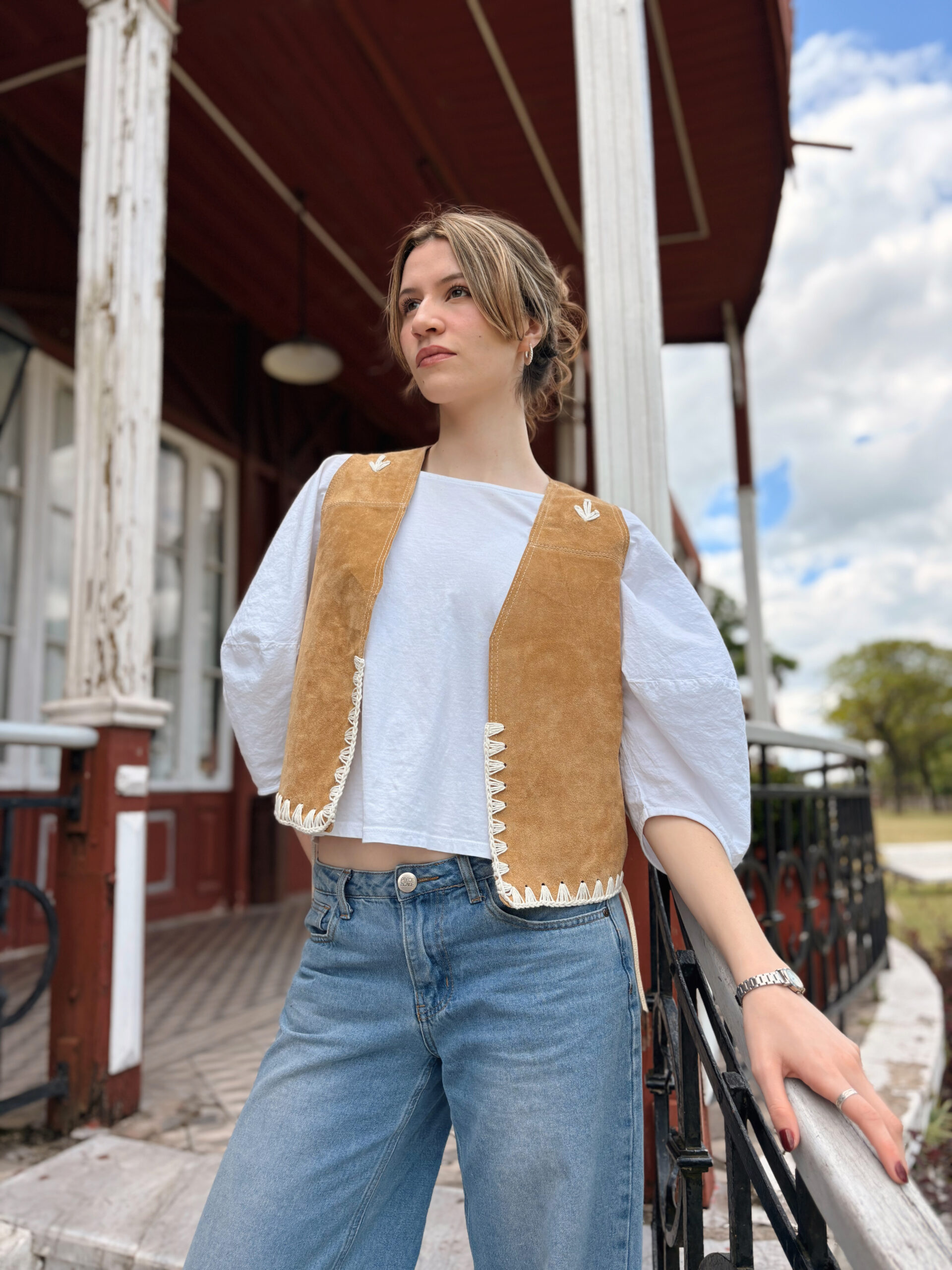 Chaleco Marrón Claro