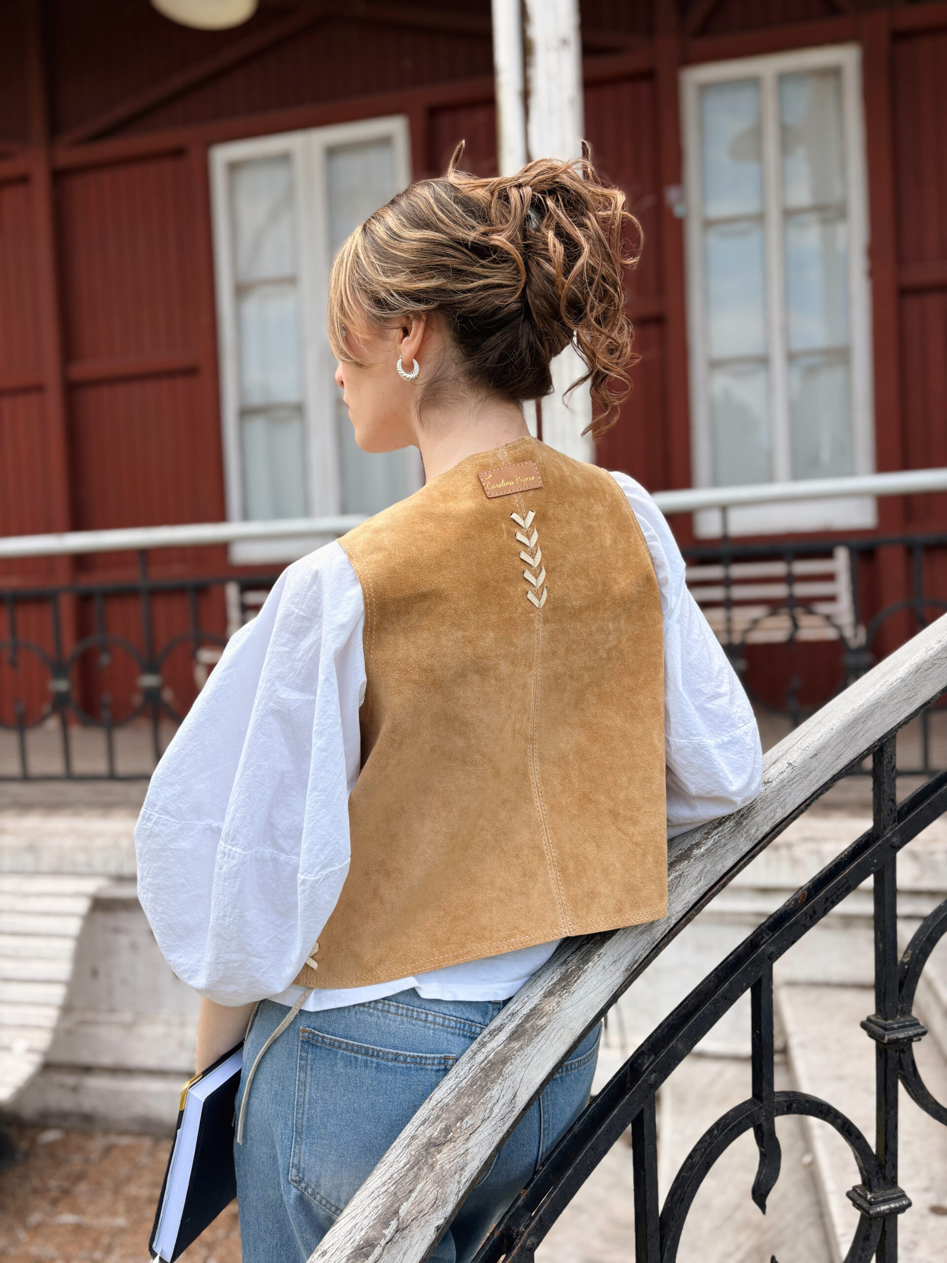 Chaleco Marrón Claro - Imagen 2